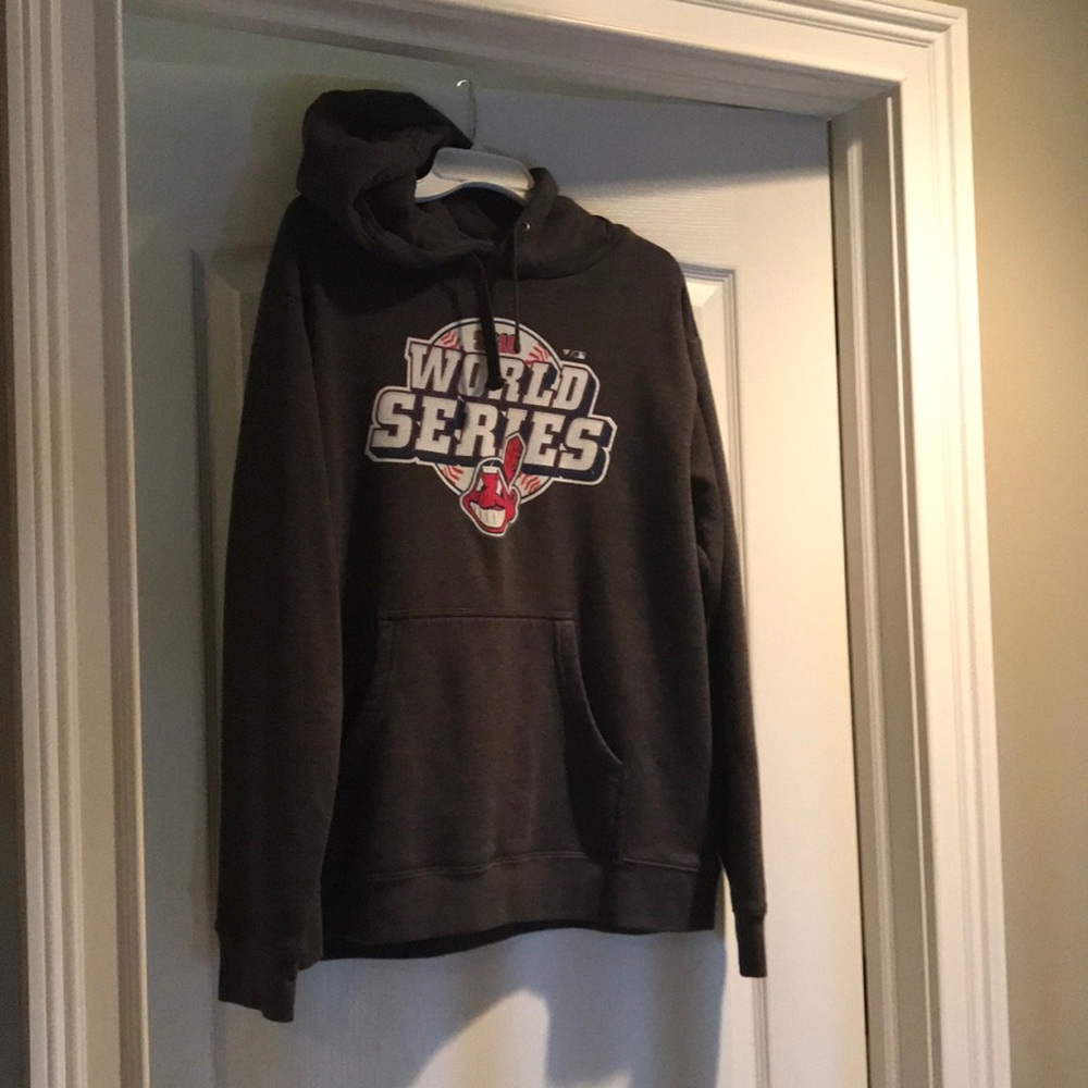 Hooded sweatshirt.  Cleveland Indians.